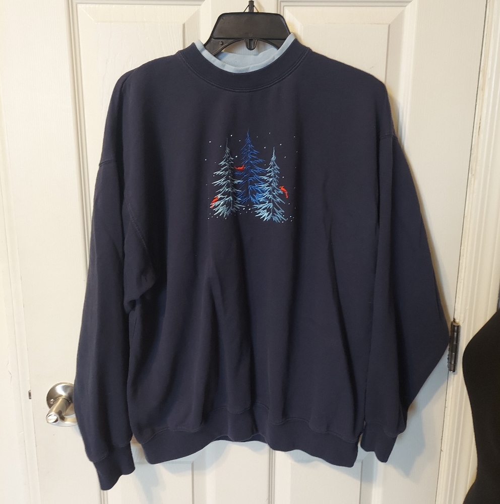 MC Sportswear Sweatshirt Christmas Embroidered Theme SzXL